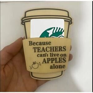 Gift Card Holder Valentine's Day Teacher Because You Can’t Live On Apples Alone